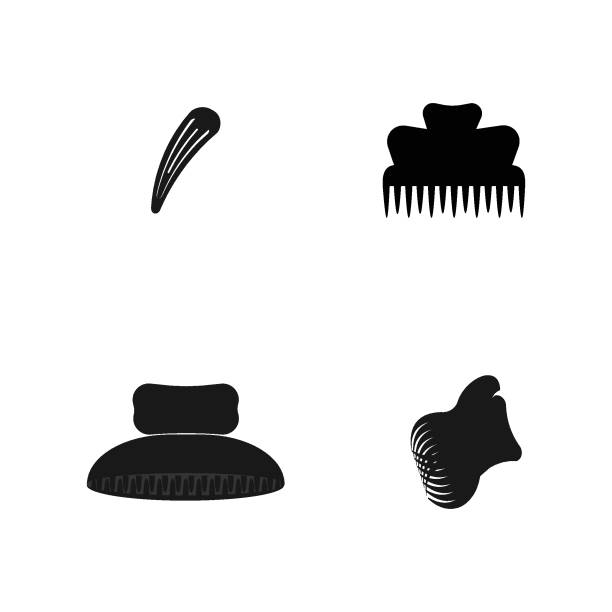 hairpin logo vektor hairpin logo stock illustration design hair clip stock illustrations