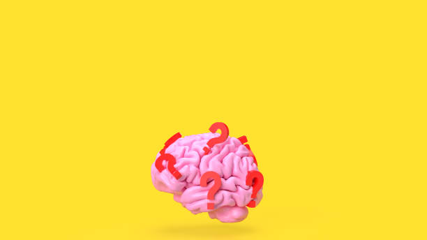 istock The pink  Brain and red question mark for sci or education concept 3d rendering 1471316938