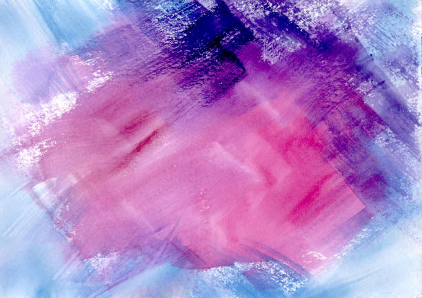 aquarellfarbe abstrakter hintergrund. rosa, blau und violett fleckenstruktur. kulisse von spots für verpackung und web - book abstract backgrounds blob stock-grafiken, -clipart, -cartoons und -symbole