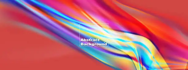 Vector illustration of Abstract background of paint in multi colorful effects