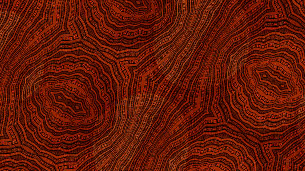 Wood texture, design of a veined wood, illustration Wood texture, design of a veined wood, illustration aboriginal art stock illustrations