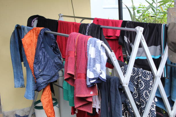 istock The clothes hanging on the iron 1471333027