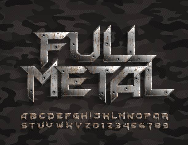 full-metal-alphabet-font-rusty