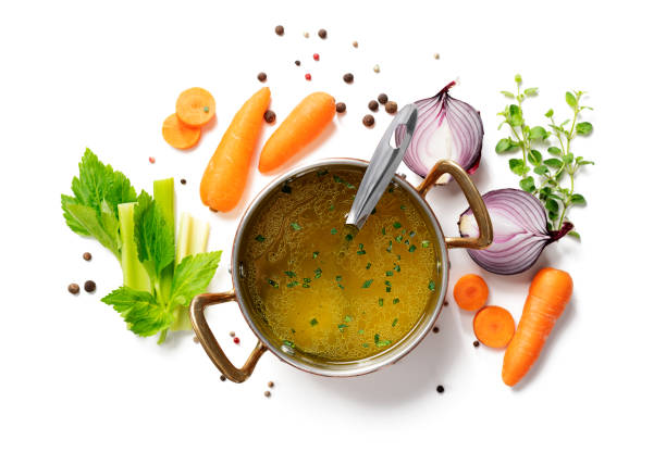 istock Chicken broth, stock or bouillon 1471351087