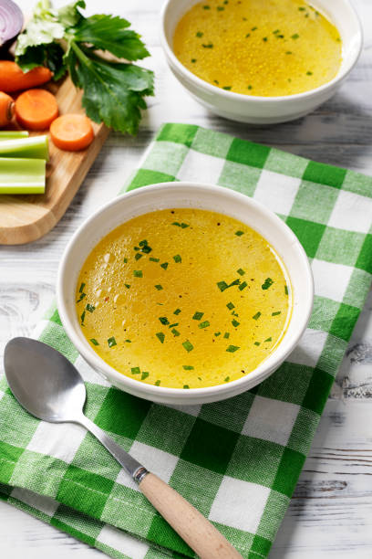 istock Chicken broth, stock or bouillon 1471351093