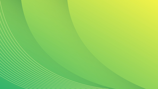 Modern Abstract Background Fluid Liquid Wave Lines and Yellow Green Gradient Color