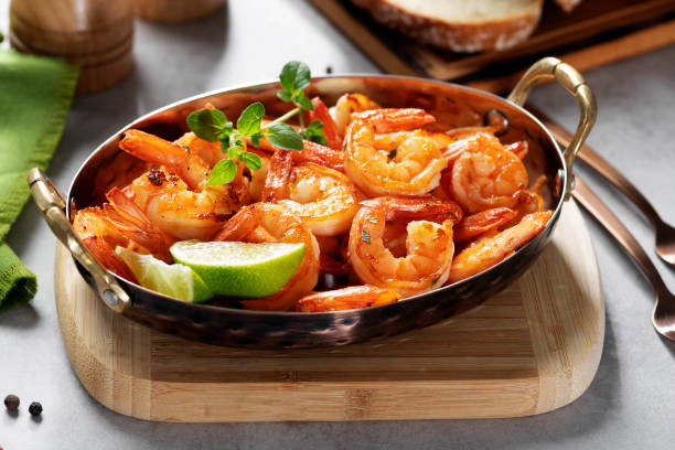 istock Grilled fresh Spicy Prawns 1471351207