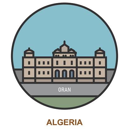 Oran. Cities and towns in Algeria. Flat landmark