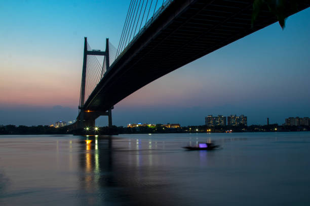 istock Boat in the river Ganges at Kolkata 1471358224