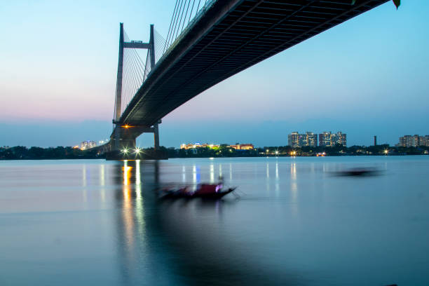 istock Boat in the river Ganges at Kolkata 1471358227