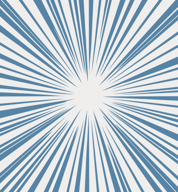 줌 효과가 있는 선버스트 배경 - tunnel abstract backgrounds blue stock illustrations