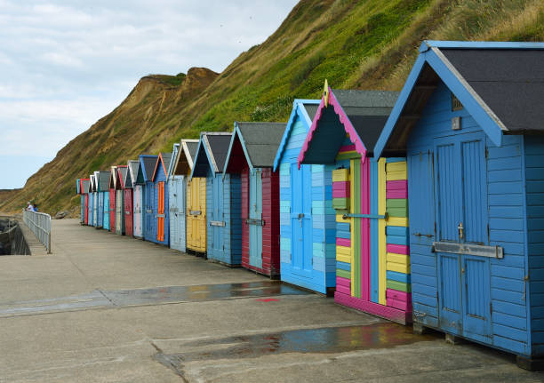 istock Beach Huts of Promenade  Sherringham Norfolk 1471367661