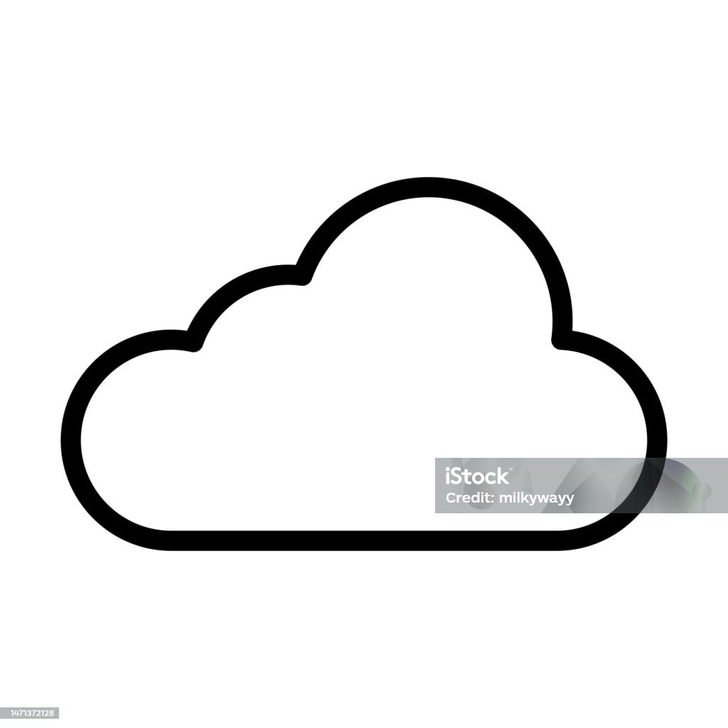 Element Awan Vector Ikon Awan Vektor Langit Ilustrasi Wed Ilustrasi Stok - Unduh Gambar ...
