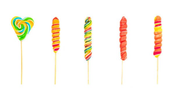 istock Swirl Lollipops isolated on white background. 1471374802