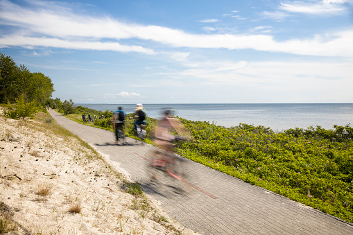 Holidays in Poland -bicycle lane to Hel on the Hel Peninsula