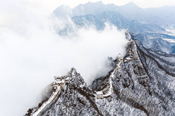 istock The Great Wall in snowing 1471387286