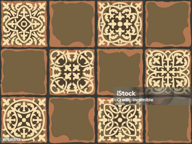 Classical Design Patterns Tile Ancient Ceramic Tile Pattern Wall Or Floor Texture Decorative Antique ...