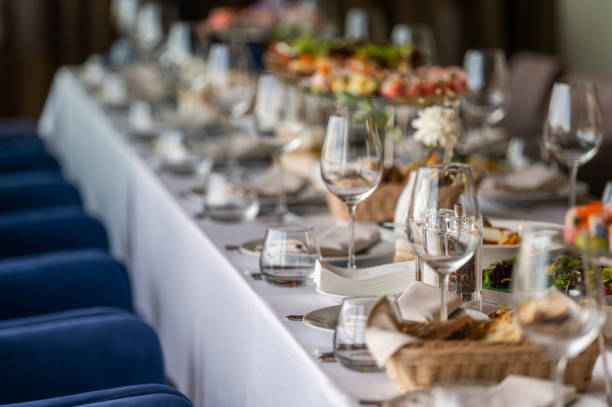 istock served table in a restaurant for receiving guests 1471391959