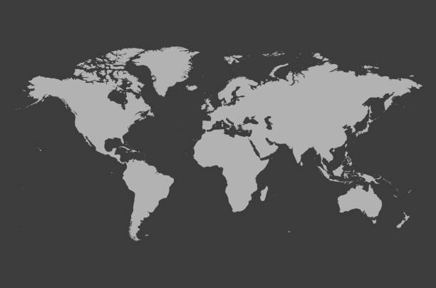 istock World map - silhouette of the continents on planet Earth, vector illustration 1471393633