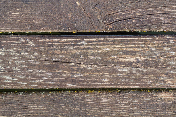 istock Dark old wooden table texture background top view 1471393784