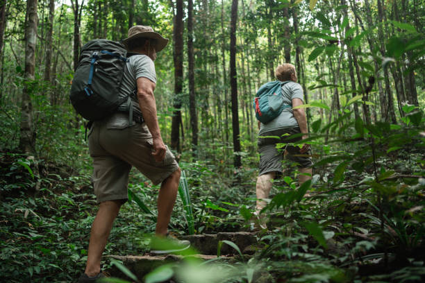 istock Senior couple exploring the tropics 1471395981