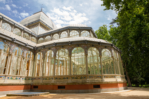 Historic buildings inside of the Catherine Palace , a Rococo palace, the summer residence of the Russian tsars. St. Petersburg, Russia