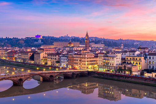Florence, Italy Overlooking the Arno River