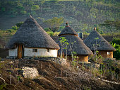 Traditional huts in Ethiopia, Africa