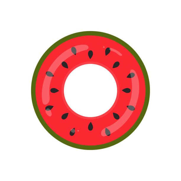 aufblasbarer ring. schwimmbad kreis spielzeug. donut, strandboje - life belt water floating on water buoy stock-grafiken, -clipart, -cartoons und -symbole
