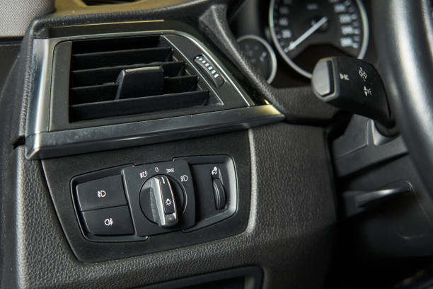 istock car ventilation system deflector in the car front panel, car light and lighting control unit, steering column switch 1471410294