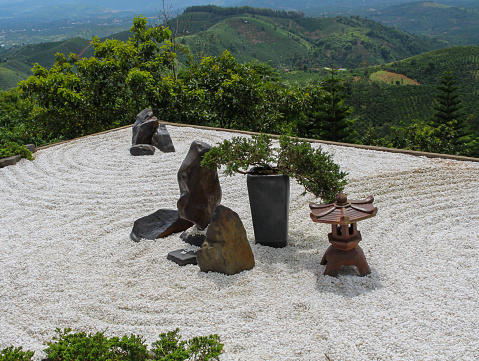 Japanese Zen Garden, Linh Quy Phap An pagoda, Lam Dong province