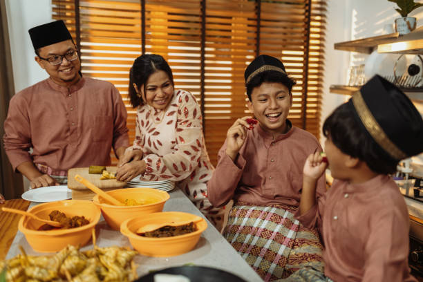 istock Muslim family celebrating Eid al-Fitr 1471414205