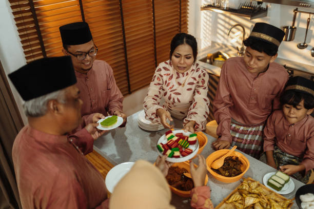 istock Muslim family celebrating Eid al-Fitr 1471414393