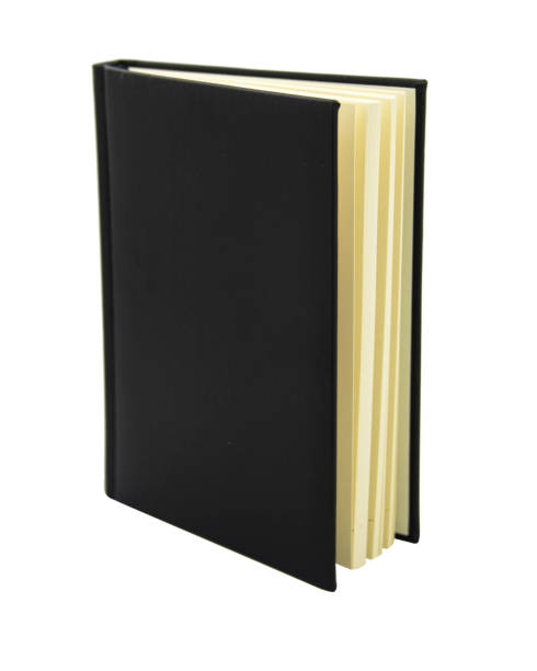 istock Leather black personal notebook colorful isolated on the white background 1471417011