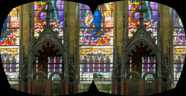 Interior of the Church of the Sacred Heart, Havana, Cuba.