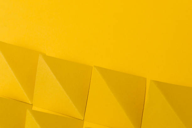 istock Abstract geometric yellow background with copy space 1471427644
