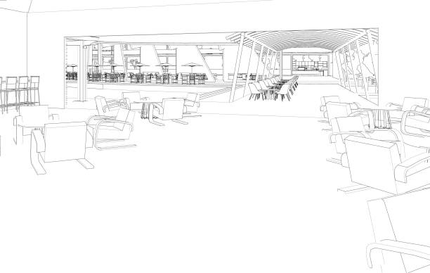 istock 3D illustration of coffee shop 1471428767