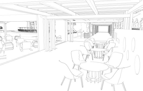 istock 3D illustration of coffee shop 1471428781