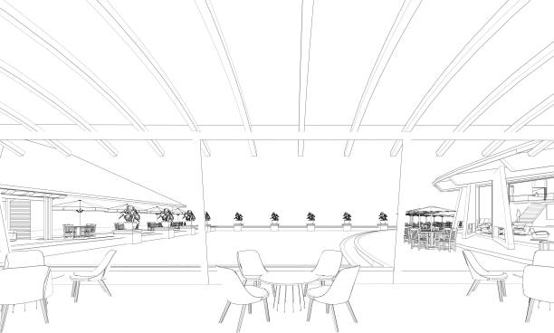 istock 3D illustration of coffee shop 1471428826