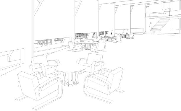 istock 3D illustration of coffee shop 1471428864