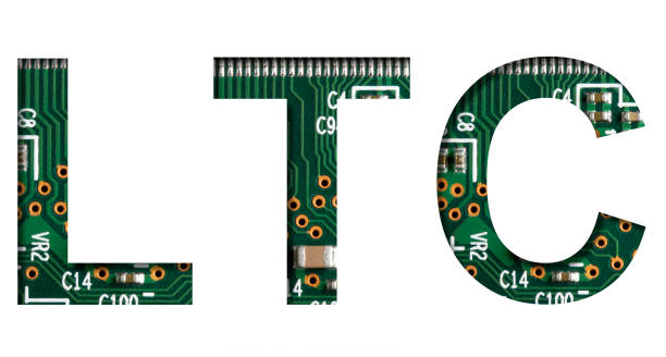 istock LTC coins cryptocurrency, symbol concept, symbols on digital circuit board background 1471430547