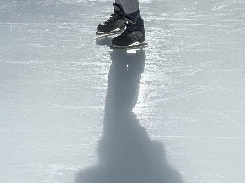 Ice skaters in Bryant Park, New York.