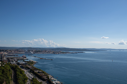 View of the coast in trieste italia