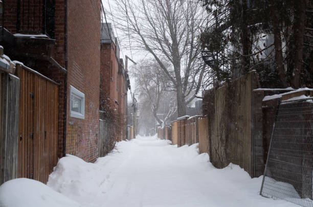 istock Mont-Royal small alley covered with snow 1471440138