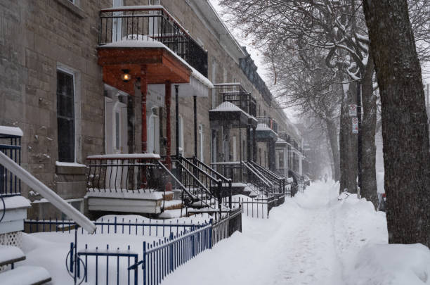 istock Mont-Royal street covered with snow 1471440285