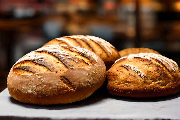 istock Some Sourdough bread at the served at the table. 1471444518