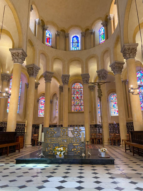 istock Notre-Dame du Port basilica altar at Clermont Ferrand 1471446400