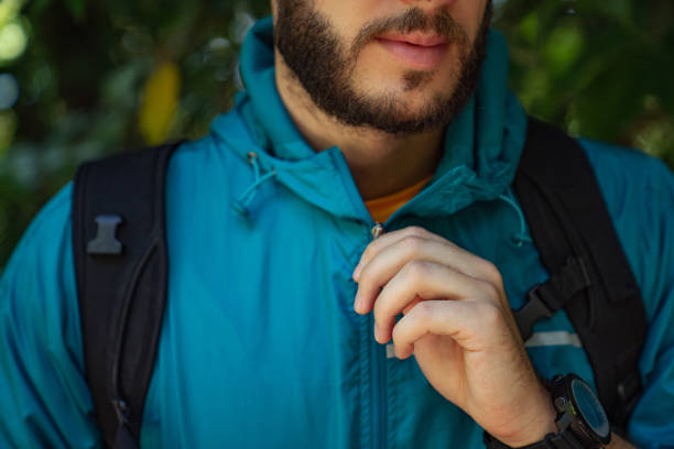 istock Active young man in sportswear in the forest. 1471448094