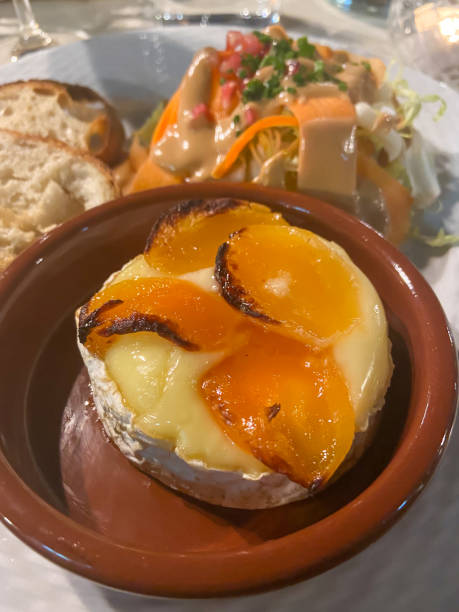 istock Baked camembert with apricot and salad 1471457906