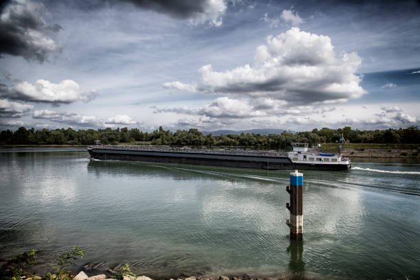 istock Boat on the Rhin 1471460787